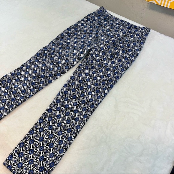 Jude Connally Womens Lucia Crop Stretch Knit Pants Blue Geometric Size Small - Picture 8 of 15